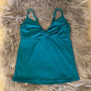 Athleta Teal Tankini Top M